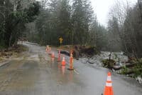 Road Damage at 499 Bridge