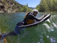 River boarding the Sawyers Bar Run