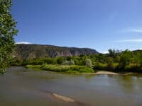 Island below Pilar Bridge