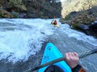 Typical rapid in typical shade below Claiborne Creek