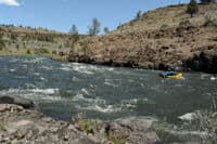 Chris entering Basalt Channel