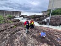 Fun filled day exploring the rapids below the dam
