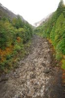 Dewatered River Channel Downstream of Gorge Dam