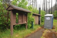Toilet at Fish Creek Access