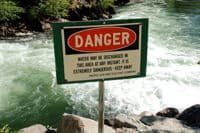 Warning Sign at Caribou Powerhouse