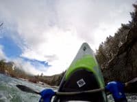 Snow day paddling on the Methodist run