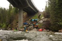Putting in Under the Highway 12 Bridge