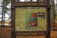 Deschutes Paddle Trail Sign