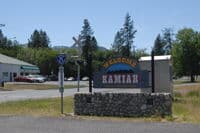 Sign Marking Entrance to Kamiah City Ramp