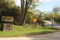 Old Mitchell Place Sign and Entrance