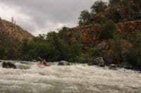 Jessica on Lumgrey Creek Rapid