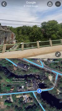 Only section of whitewater after mill