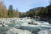 Looking Upstream from the Bottom of Boulder Drop