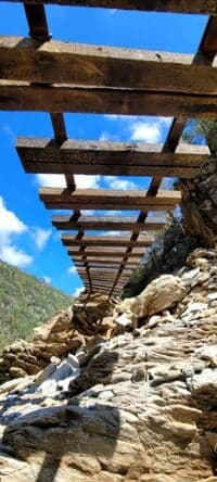 Rail debris is everywhere