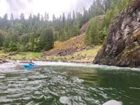 Below the first rapid at the top of the reservoir