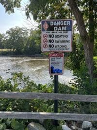 Dam Sign