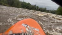 River right below the dam