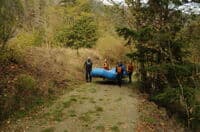 Hiking Rafts Up At Moore Creek