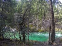 Emerald pools along North Fork Trail