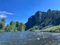 Palisades above whitewater park