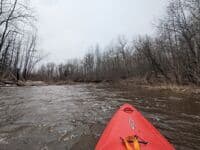 Beginning of paddle