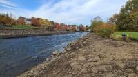 Today (10/17/22) Upstream view from take out area