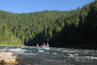 Floating in Towards Deadman Creek