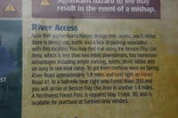 River Access Alternatives - Sign