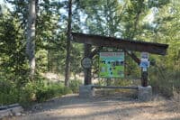 Sign at Side Channel Restoration Site, White Road