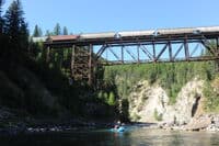 Railroad Bridge Across Middle Fork Flathead
