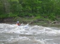 Surfing Boone river Ledges
