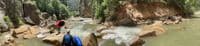 Campsite 10 Rapid Pano at 200 CFS