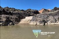 Big Hole camp at 2200 cfs