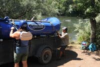 Loading Up The Raft at Stateline Access