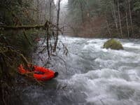 Fast class II below first log jam