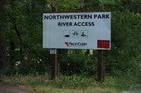 Northwestern Park River Access Sign
