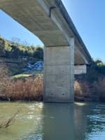 The Eel River Bridge with painted gauge 