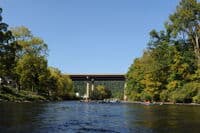 Approaching the Take-Out at the I-68 Bridges