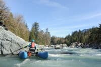 Safety in the Eddy Below Boulder Drop