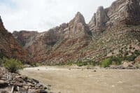Inglesby Rapid Looking Towards Split Mountain Dam Site
