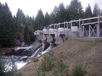 North Fork Diversion Dam on the Prospect 1,2,4 Hydroelectric Project