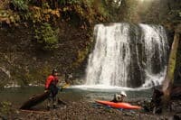 After Rappelling Down the Waterfall