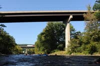 Approaching the Take-Out at the I-68 Bridges
