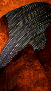 Star Trails in El Guero Canyon