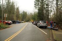 Parking at Tanner Road Access
