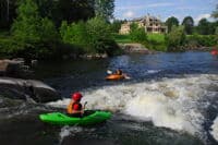 Peyton Lines up for the Bottom Wave at Monastery