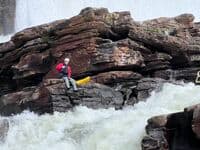 Erik below the dam