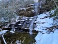 Raven Rock Falls on ice