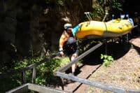 Sliding Boats Down at BZ Corners Launch
