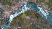 Last Chance & Freight Train Aerial View
